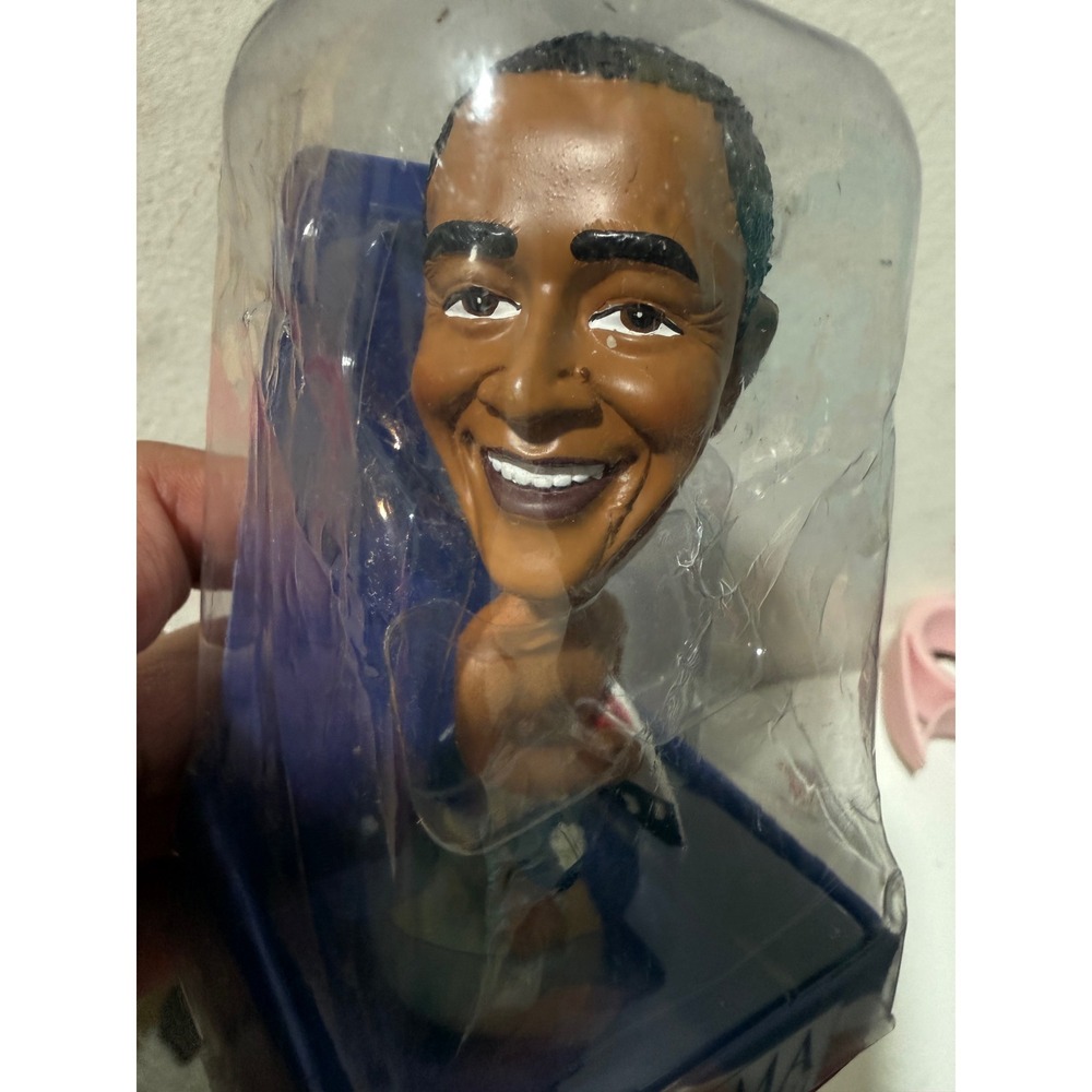 Barack Obama Surfer Bobblehead Doll Shirtless with Surfboard Collectible Figure